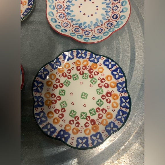 Set of 4 small plates with beautiful markings - Picture 4 of 8